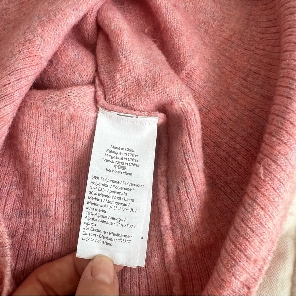 J.Crew Pink Half-Zip Sweater Dress in Super Soft Yarn sz XS - Picture 11 of 15